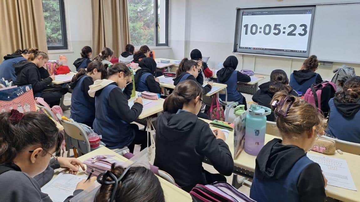 Ortaokul Kademesi Öğrencilerimize Türkiye Geneli Deneme Sınavı Uyguladık