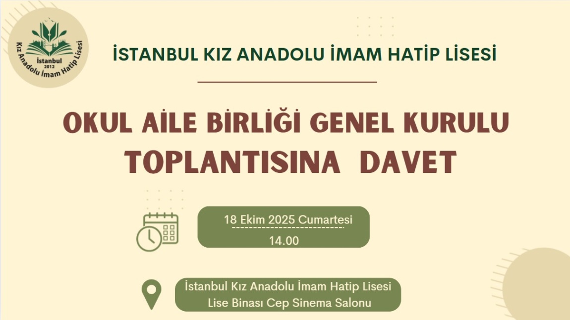 Okul Aile Birliği Genel Kurulu Toplantısı Duyurusu